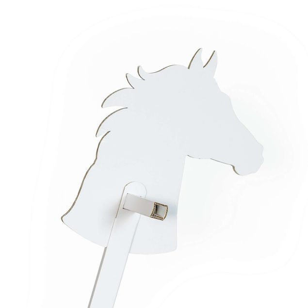 FOLDZILLA Käpphäst - Häst vit för målning/limning
