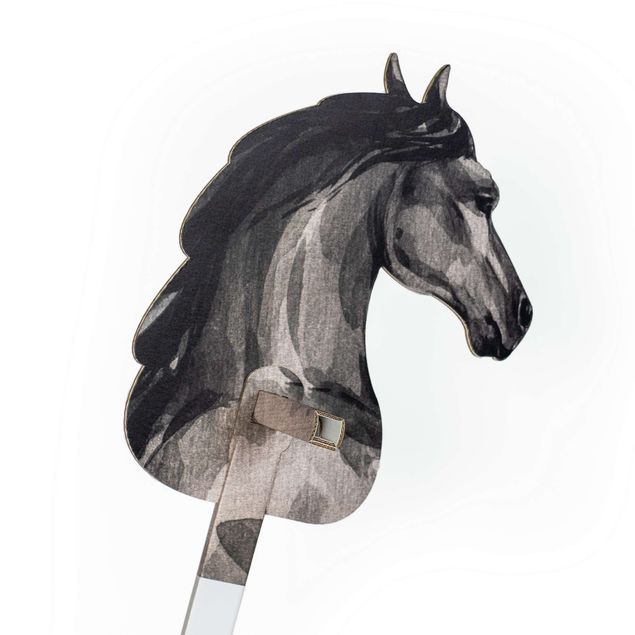 Käpphäst Häst svart