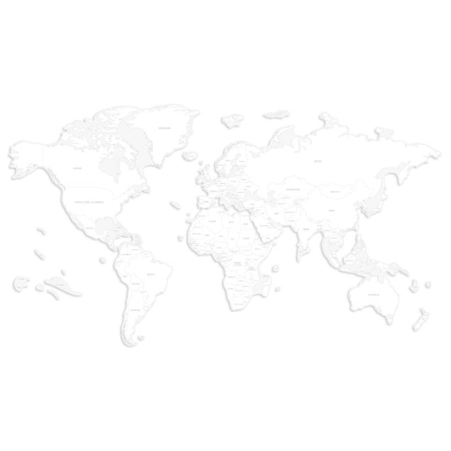 stor världskarta för vägg Världskarta med länder för färgläggning